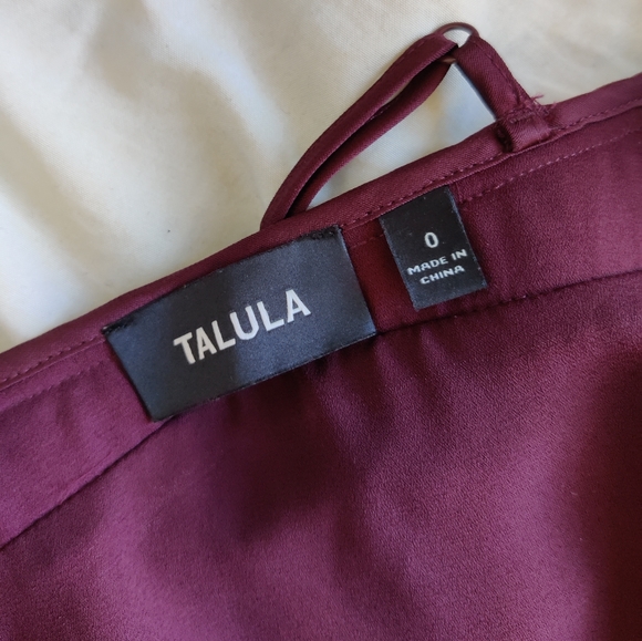 Aritzia Talula wine red Bustier Dress - Picture 6 of 11